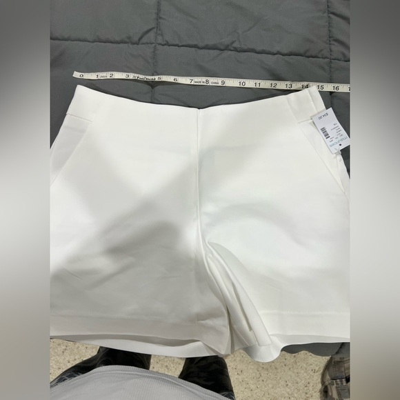 NWT new Maurice’s work dress shorts off white cream‎  beige 7/8 - Picture 7 of 10